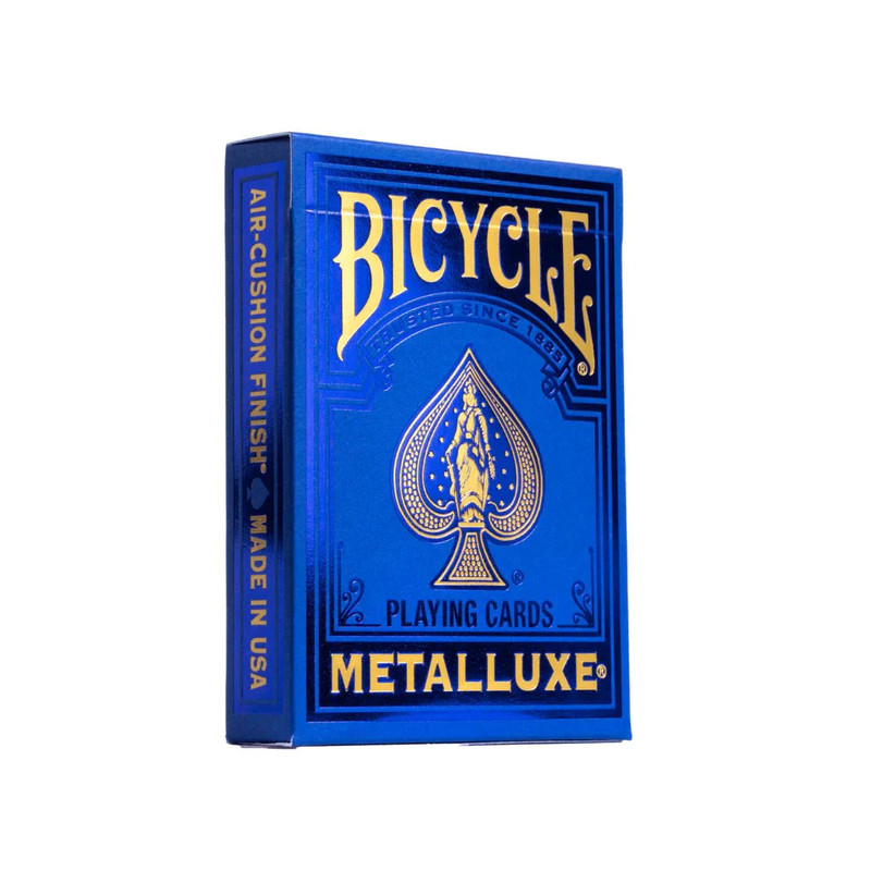 Playing Cards:Bicycle - MetalluxeBlue Game - لعبة